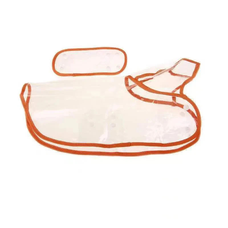 Chubasquero transparente con capucha para mascotas, chaqueta impermeable de PVC suave para perros pequeños, Poncho de lluvia para cachorros