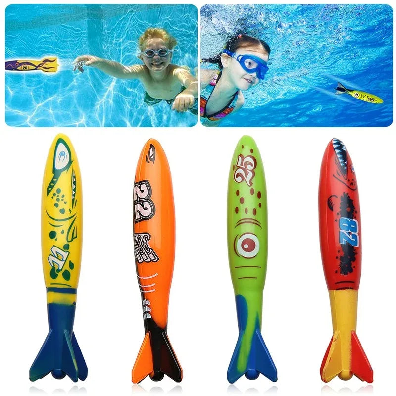 Juguete Acuático de Tiburón para Niños - Juego de Lanzamiento y Buceo en la Piscina, Regalos Educativos y Divertidos para el Verano