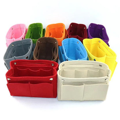 Bolsa Multifuncional Insertable para Maquillaje - Organizador Portátil de Cosméticos para Viaje y Almacenamiento