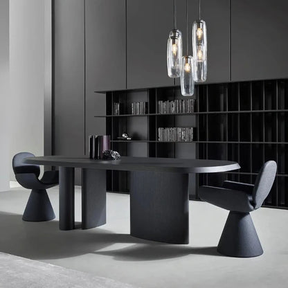 Silla de Comedor con Reposabrazos - Muebles Modernos de Lujo para Sala de Estar y Dormitorio, Diseño Único en Color Negro
