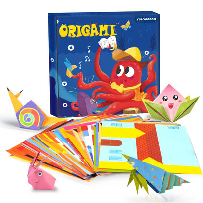 Juguetes de Manualidades para Bebés - Libro de Cortes de Papel Origami de Animales en Caricatura, Puzzles Educativos para Niños, Juguete de Aprendizaje Temprano