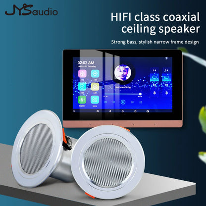 Amplificador de Sonido para Teatro en Casa Inteligente con WiFi y Bluetooth - Panel de Música Android Empotrado en Pared - Altavoces Estéreo Mini de Techo para Hotel y Residencial
