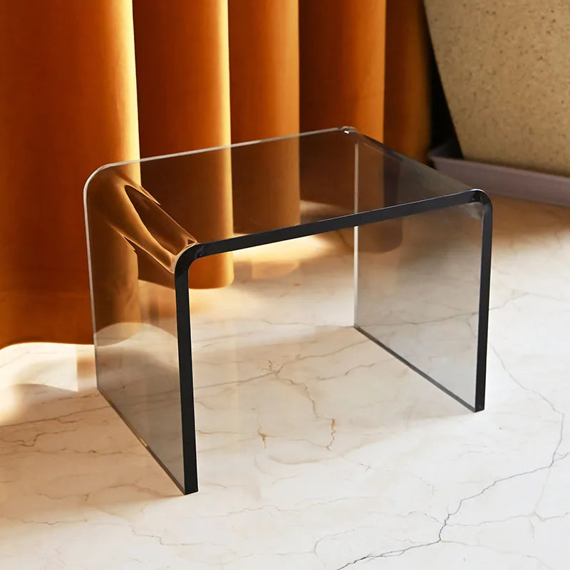 Mini Taburete Acrílico INS - Taburete Multifuncional para Hogar, Sala de Estar y Dormitorio