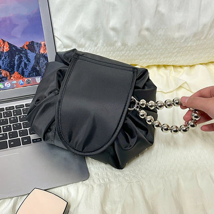 Neceser Cosmético de Cuerda para Mujeres - Organizador de Maquillaje Portátil Impermeable para Viajes