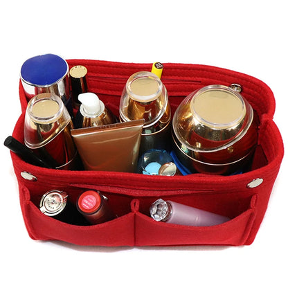 Bolsa Multifuncional Insertable para Maquillaje - Organizador Portátil de Cosméticos para Viaje y Almacenamiento