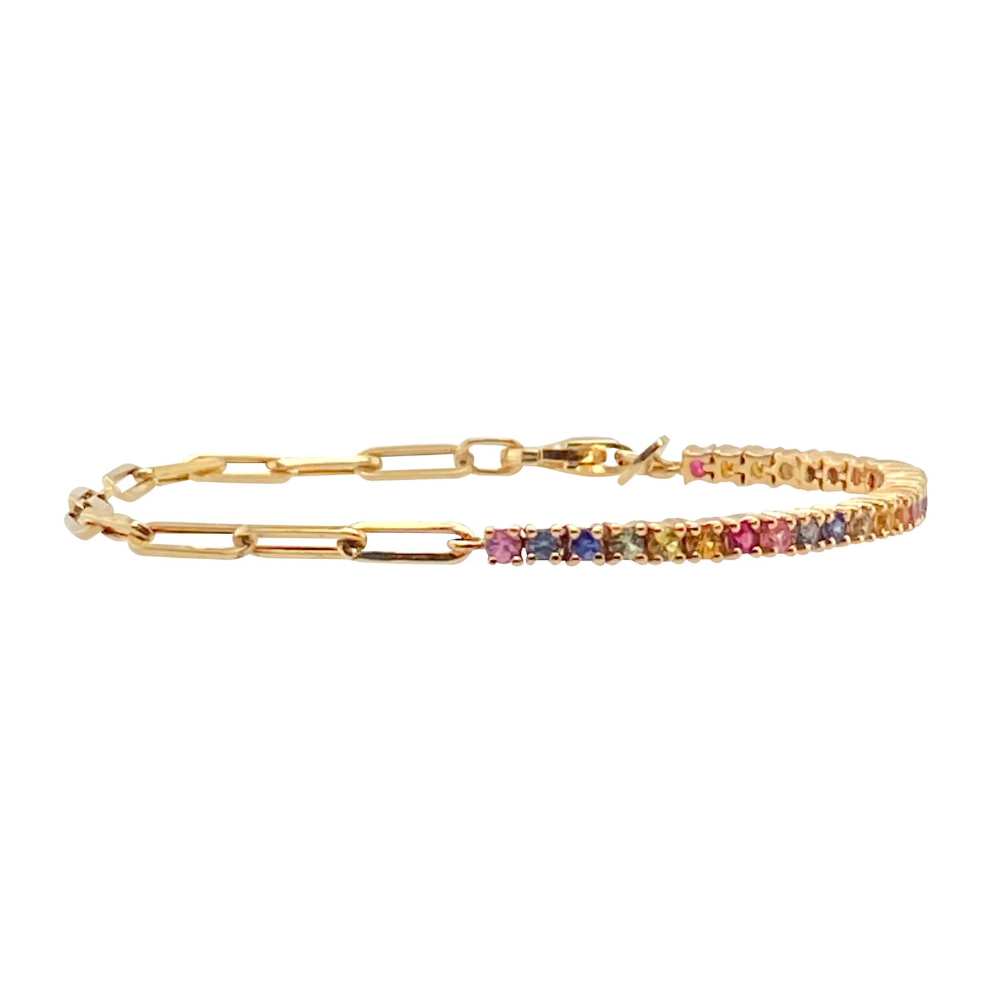 Brazalete de Lujo con Zirconia Cúbica en Color Oro - Pulsera de Tenis para Mujer, Joyería de Moda