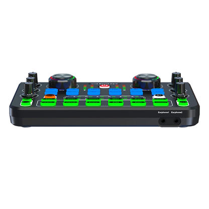 Mezclador de Sonido Portátil Profesional X60 con Tarjeta de Sonido en Inglés - Compacto y Conveniente para Transmisiones en Vivo y Canto en KTV