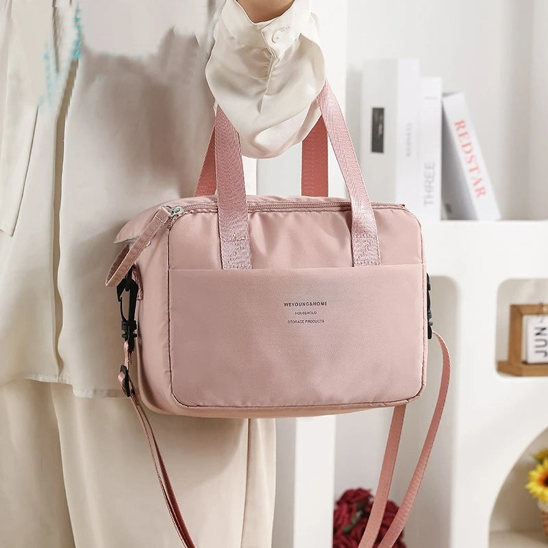 Bolsa de Almuerzo Térmica  OL, Bolsa de Mano Insulada y Resistente al Agua, con Correa para Hombro y Estilo Tote para Oficina