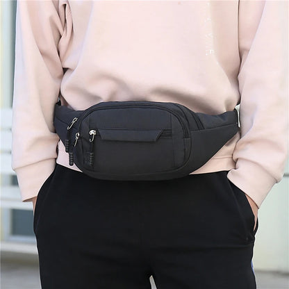 Bolso de Pecho Masculino Impermeable de Oxford: Bolso de Deportes Exterior Estilo Coreano