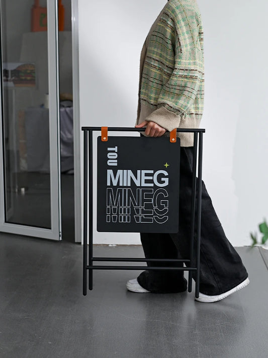 Soporte de Exhibición de Metal para Letrero de Tienda, Carteleras Delanteras, Tablero de Metal, Logotipo Comercial y Letrero Personalizado