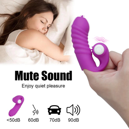 Vibrador con Funda para los Dedos y Correa para Mujer, Estimulador de Clítoris, Lamedores Vaginales, Tapón Anal, Juguetes Sexuales Eróticos para Parejas