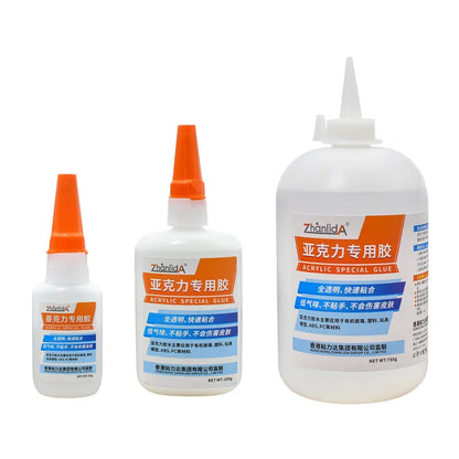 Pegamento especial para acrílico PMMA, adhesivo de curado rápido para plexiglás, ideal para tuberías, placas, acuarios, juguetes de plástico y reparación de bricolaje