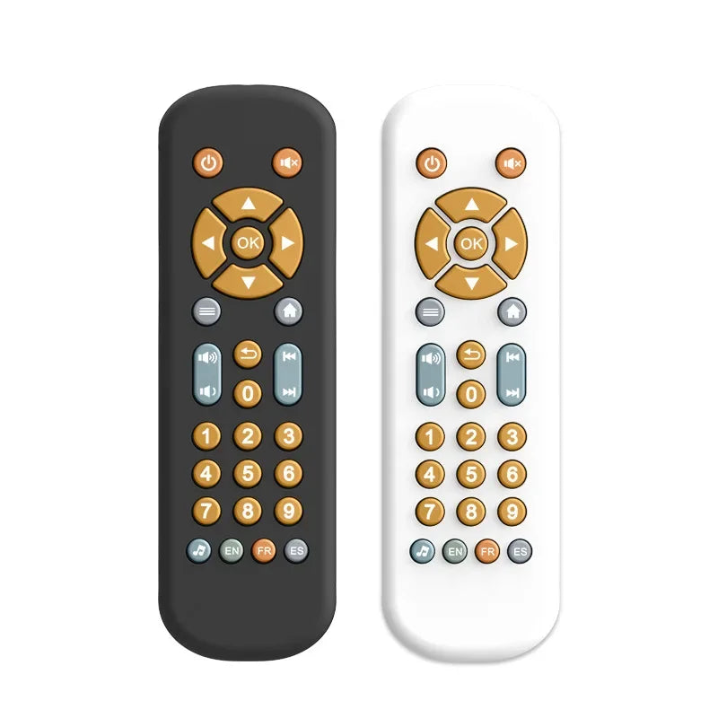 Control Remoto de Juguete para Bebé con Música y Luces, Juguete Sensorial para Niños de 1 a 3 Años