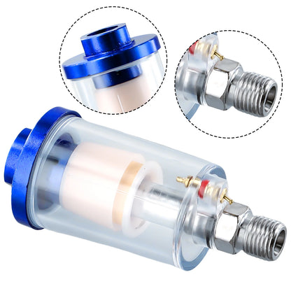 Filtro Separador de Agua y Aceite para Compresor de Aire 1/4" - Herramientas Neumáticas y Pistolas de Pintura