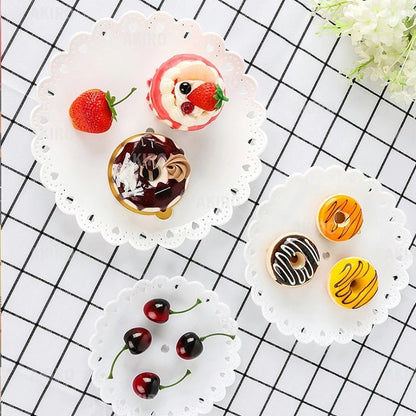 Soporte de Pastel de 3 Niveles | Bandeja para Frutas y Postres, Exhibidor para Bodas, Fiestas y Cumpleaños