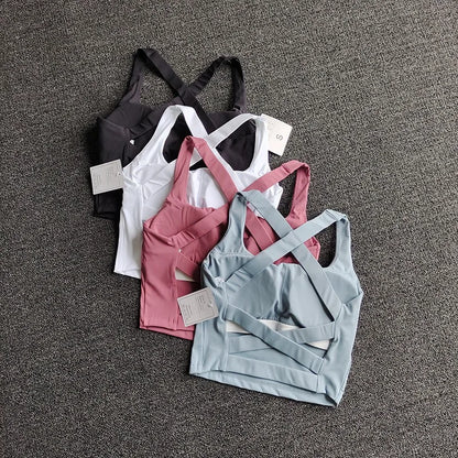 Sujetador deportivo de realce para mujer, ropa interior deportiva, chaleco transpirable para correr, Bralette, ropa de gimnasio