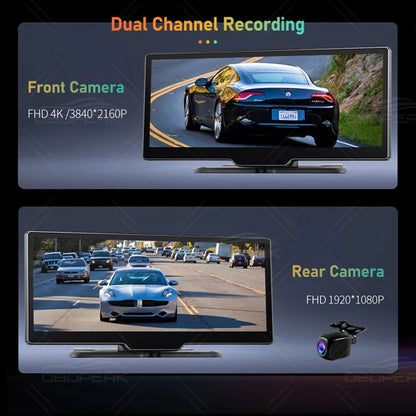 K2 2024 Dash Cam 4K 2160P - Cámara de Auto con Navegación GPS y Control por Voz