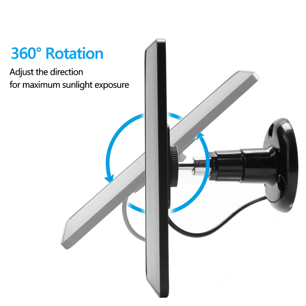 Cargador Solar 10W 5V con Conectores Micro USB y Type-C - Paneles Solares para Cámaras de Seguridad y Sistemas de Iluminación Exterior