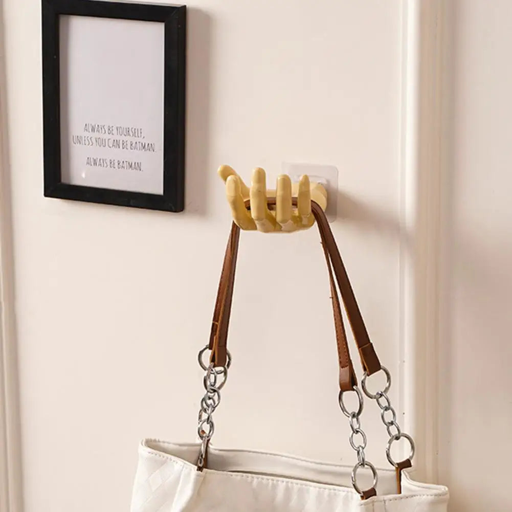 Colgador de Pared de Resina Manual - Gancho Creativo para Almacenamiento en Baño y Cocina