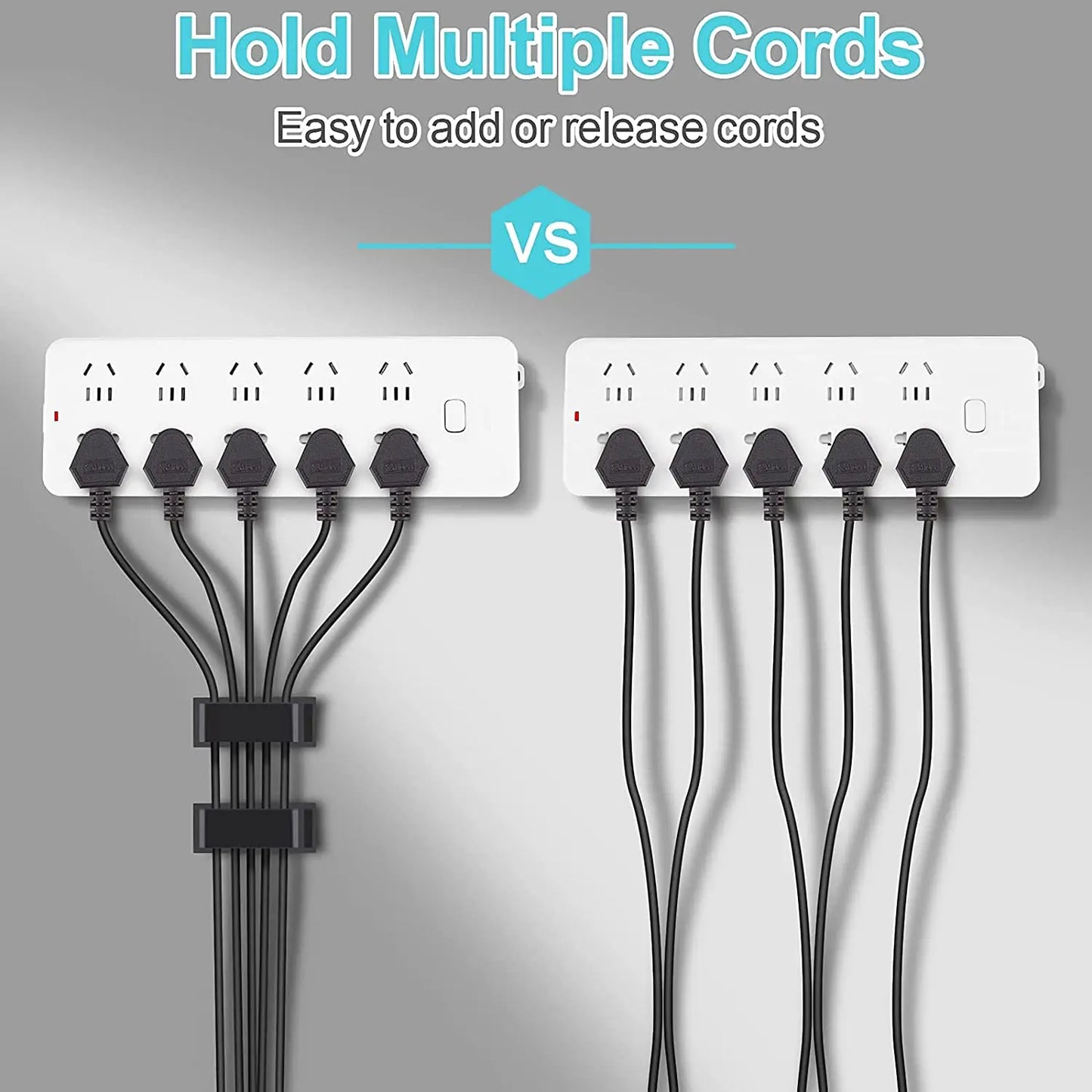 Organizador de Cables Autoadhesivo - Clips de Sujetadores para Gestión de Cables GPS, Decorativos y Funcionales