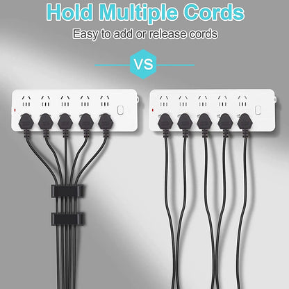 Organizador de Cables Autoadhesivo - Clips de Sujetadores para Gestión de Cables GPS, Decorativos y Funcionales