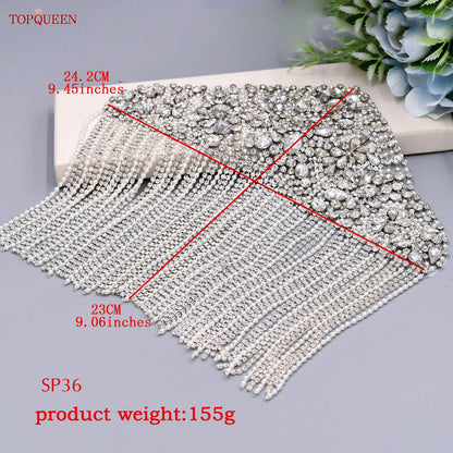 Parches personalizados con diamantes de imitación SP36, apliques decorativos para ropa, bolsos y zapatos, embellecedores y charreteras para mujer