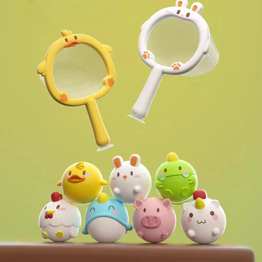 Juguetes de Baño LED para Bebés - Animales Flotantes Luminiscentes de Goma Suave para Diversión en el Agua