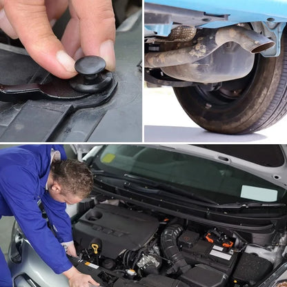 100/50 Pcs Sujetadores de Plástico de 8mm - Tornillos Universales para Parachoques de Auto