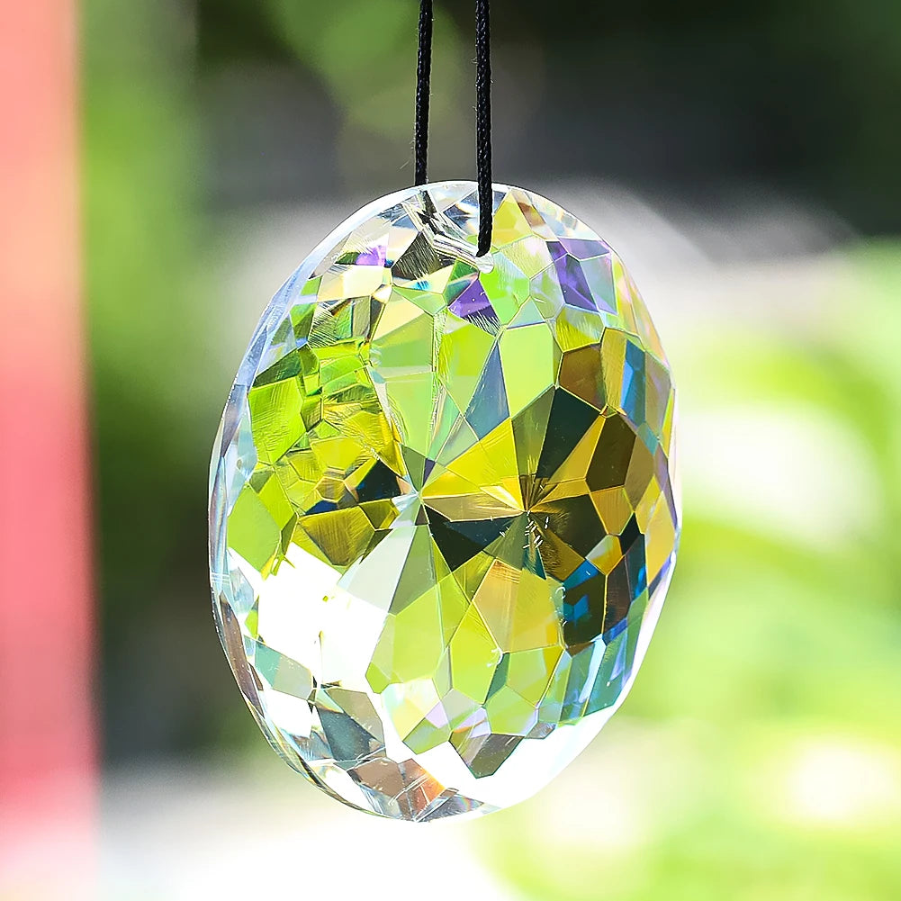 Soporte de Exhibición de Arte de Uñas de Cristal Holográfico - 80mm | Herramienta Profesional para Manicura y Decoración