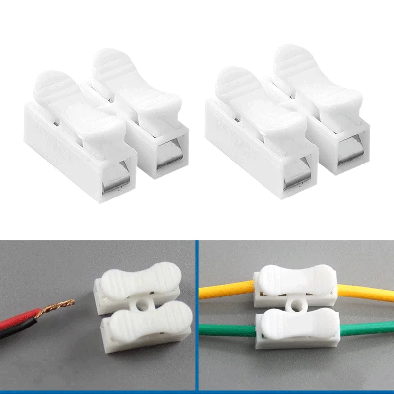 Conector de Cable Rápido Push - Terminal de Resorte para Iluminación y Cableado Automotriz