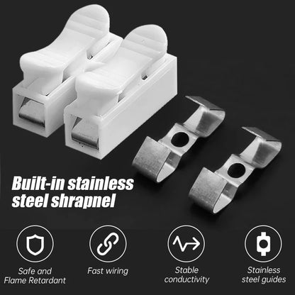 Conector de Cable Rápido Push - Terminal de Resorte para Iluminación y Cableado Automotriz