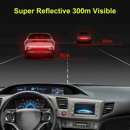 Cinta Reflectante de Seguridad para Automóvil - Adhesivo Anticolisión para Maletero