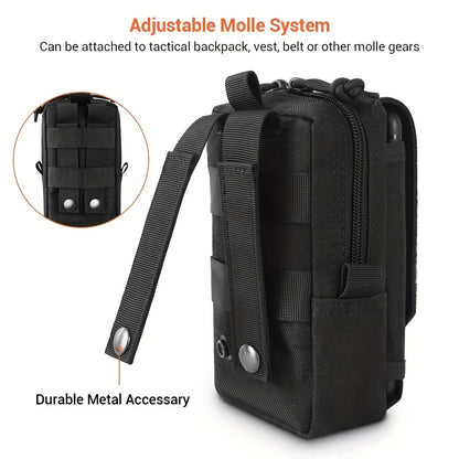 Bolsa Táctica de Cintura para Hombre – Bolsa EDC Outdoor, Funda para Móvil y Herramientas