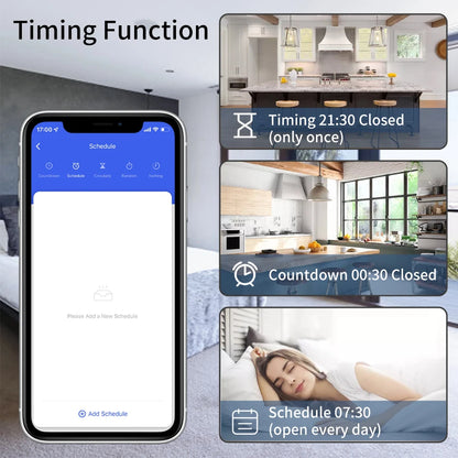 Interruptor Inteligente Tuya WiFi 16A/20A con Control Remoto 433MHz - Compatible con Alexa y Google Home