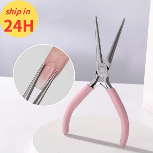 Pincher de uñas acrílico y pinzas de extensión de construcción rápida, herramientas de manicura, pinzas moldeadoras de uñas, herramienta de pinchado curvo C, molde de Gel UV