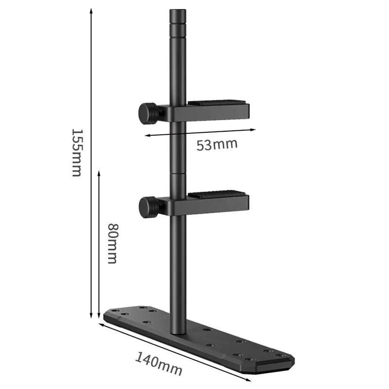 TEUCER VC-3 Soporte de Tarjeta Gráfica Dual Pillar para PC – Bracket de Aluminio para GPU – Accesorios DIY para Ventiladores 12/14 cm
