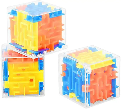 Juguete Educativo de Laberinto 3D Divertido, Mini Cubo Mágico Puzzle, Desafío de Juegos Mentales, Juguetes Educativos Tempranos para Niños, Alivia el Estrés