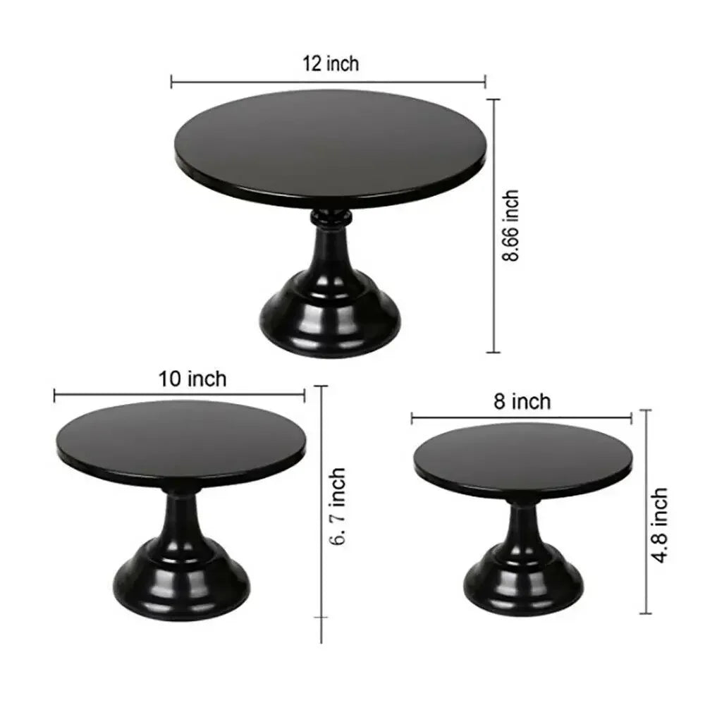 Soporte de Pastel Metálico para Mesa de Postres | Exhibidor de Postres y Bocadillos para Fiestas y Eventos, Bandeja de Té de la Tarde