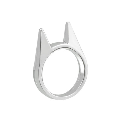 Anillo de Autodefensa de Supervivencia al Aire Libre para Hombres y Mujeres, Anillo Portátil de Autodefensa, Anillo Protector de Dedo para Arma, Senderismo y Camping, Joyería