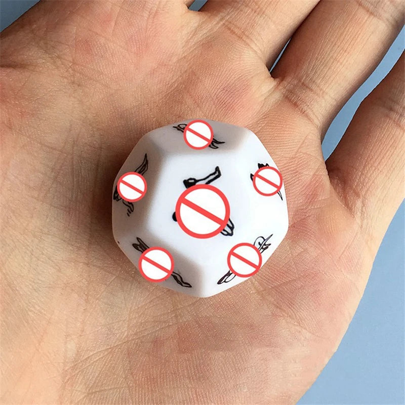 Juguetes sexuales para parejas y mujeres, juego de dados sexuales divertidos de 6/12 lados, Romance, amor, humor, juegos de azar, barra de dados eróticos, regalo de Navidad