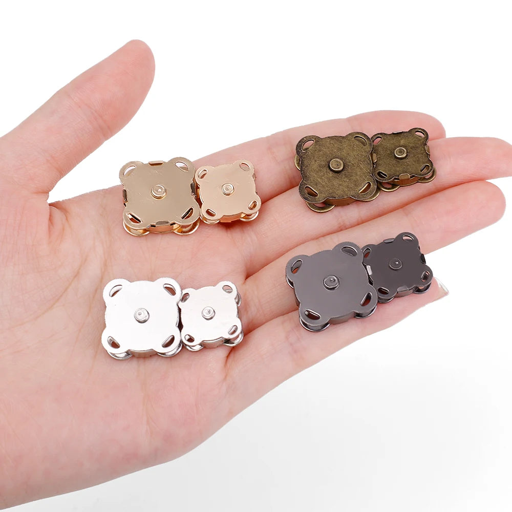 Botones Magnéticos Invisibles de Metal para Bolsos y Ropa – Cierres y Aseguradores para DIY (1/5/10 Sets)