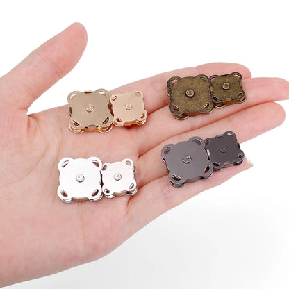 Botones Magnéticos Invisibles de Metal para Bolsos y Ropa – Cierres y Aseguradores para DIY (1/5/10 Sets)