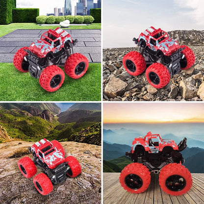 Coche de juguete de rotación inercial para niños, vehículo todoterreno de tracción en las cuatro ruedas, SUV, coche de carreras