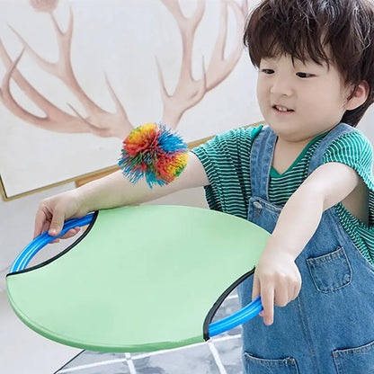 Juguetes de Lanzar y Atrapar para Niños - Juego Sensorial al Aire Libre, Anillo Rebotador con Pelota Elástica