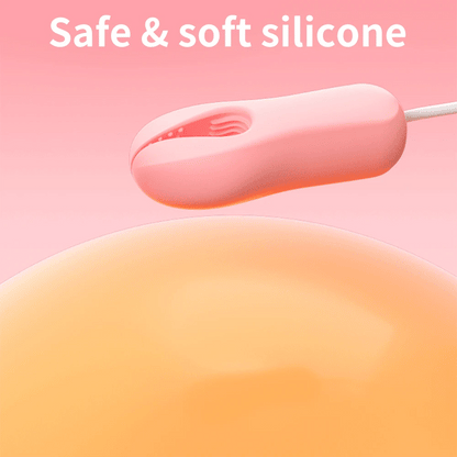 Pinza Eléctrica para Pezones con Vibrador, Masajeador de Pecho, Estimulador Bondage, Juguete Sexual para Mujeres y Parejas, 10 Modos