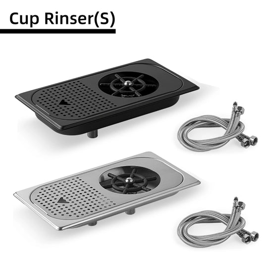 MHW-3BOMBER - Enjuagador de Vasos Metálico, Rociador de Agua Potente de Acero Inoxidable para Tazas de Café - Accesorios Elegantes para Bar en Casa y Cocina
