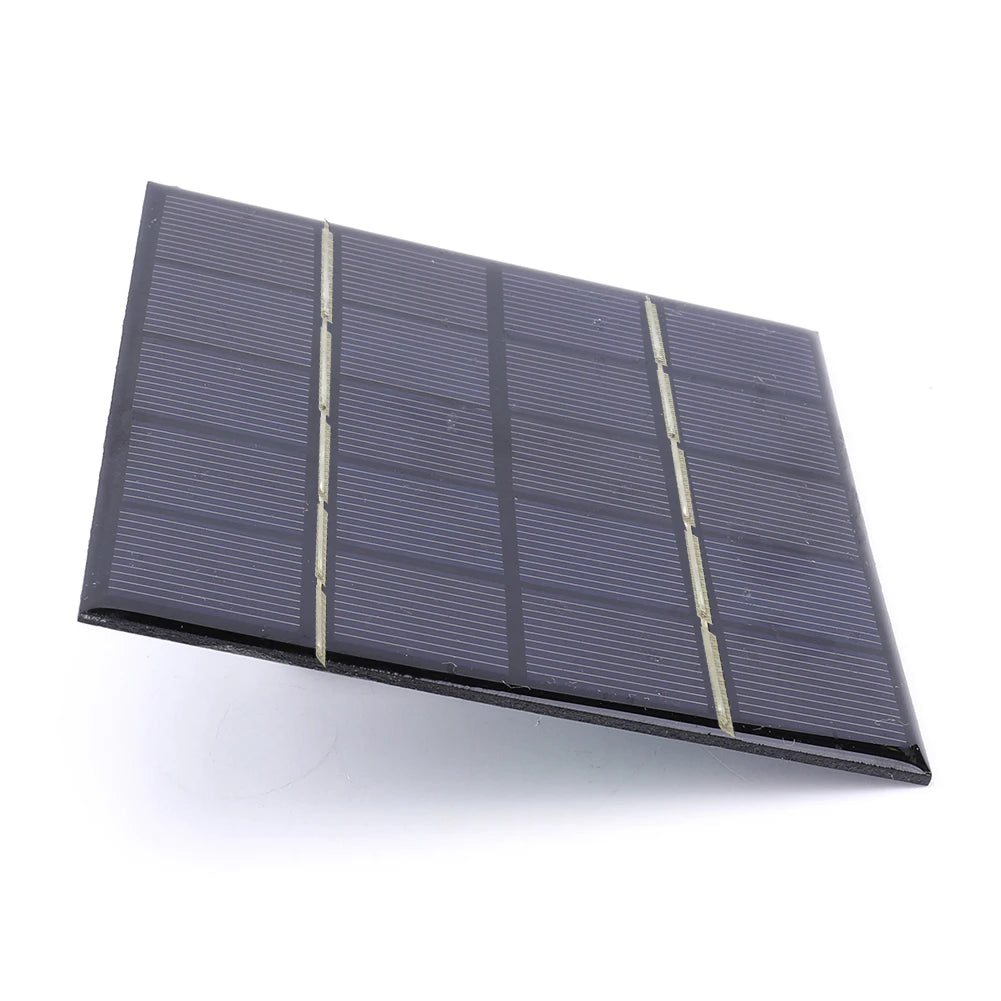 Panel Solar 3W 5V - Cargador Solar Portátil Rápido para Exteriores, Sistema de Celdas Solares DIY