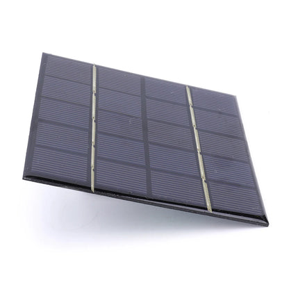 Panel Solar 3W 5V - Cargador Solar Portátil Rápido para Exteriores, Sistema de Celdas Solares DIY