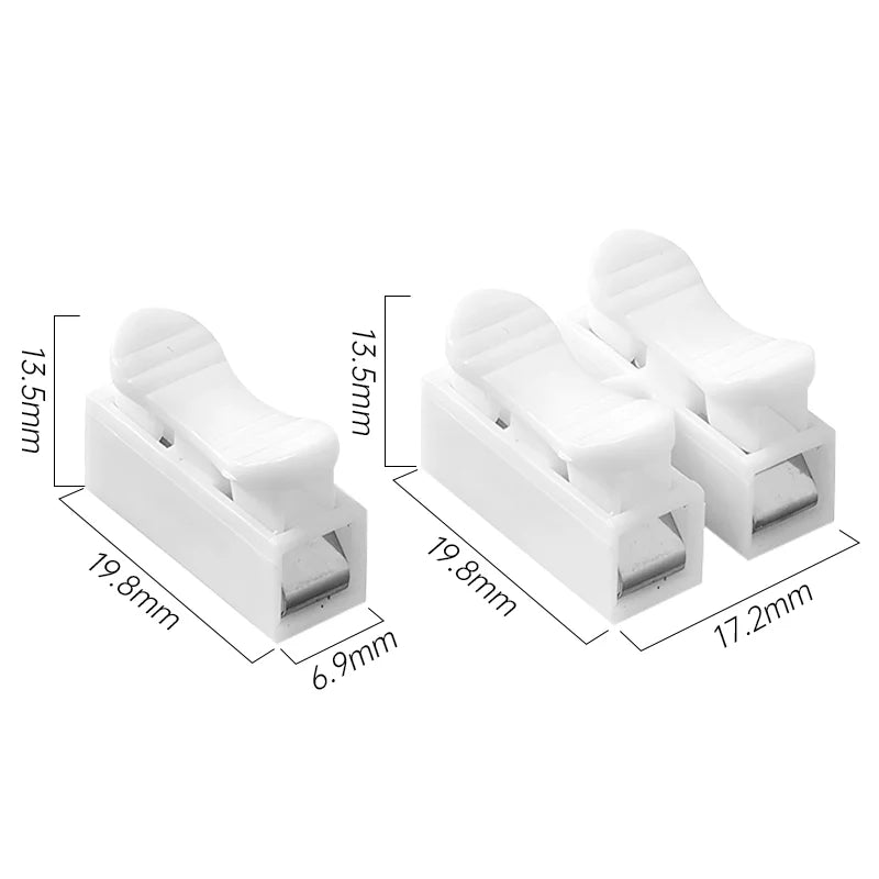 Conector de Cable Rápido Push - Terminal de Resorte para Iluminación y Cableado Automotriz