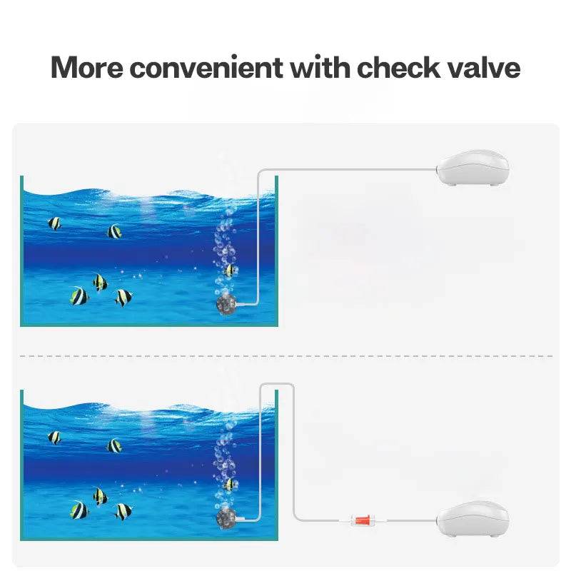Válvula de Retención para Acuario, Accesorio de Bomba de Aire de Plástico, Válvula Antirretorno para Tubo de Aire de 4mm